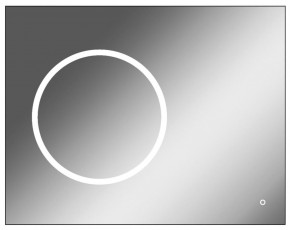 Зеркало Eclipse 90 black с подсветкой Sansa (SE1031Z) в Каменске-Уральском - kamensk-uralskiy.ok-mebel.com | фото