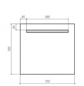 Зеркало Good Light 75 с подсветкой Домино (GL7007Z) в Каменске-Уральском - kamensk-uralskiy.ok-mebel.com | фото 2