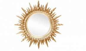 Зеркало круглое золото (1810(1) в Каменске-Уральском - kamensk-uralskiy.ok-mebel.com | фото