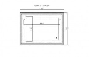 Зеркало Лондон 800х600 с подсветкой Домино (GL7019Z) в Каменске-Уральском - kamensk-uralskiy.ok-mebel.com | фото 8