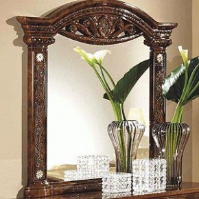 Зеркало в раме (02.150) Рома (орех) в Каменске-Уральском - kamensk-uralskiy.ok-mebel.com | фото